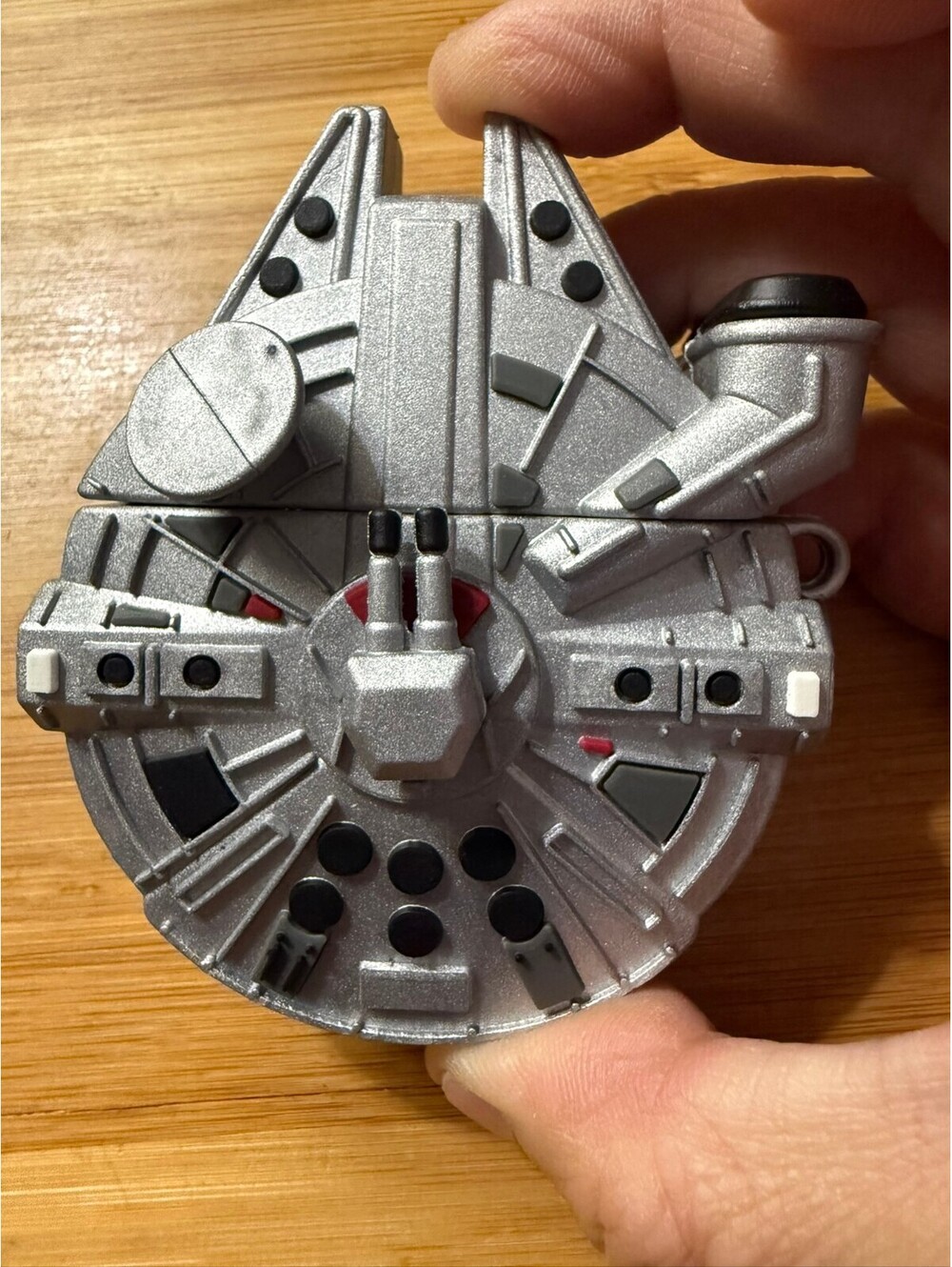 Millennium Falcon Silicone Star Wars Keychain Airpods gen 1 -2 case or bag charm